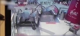 Çin'de yürüyen merdiven dehşeti