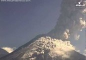 Volcán De Colima Shoots Out Plumes of Smoke