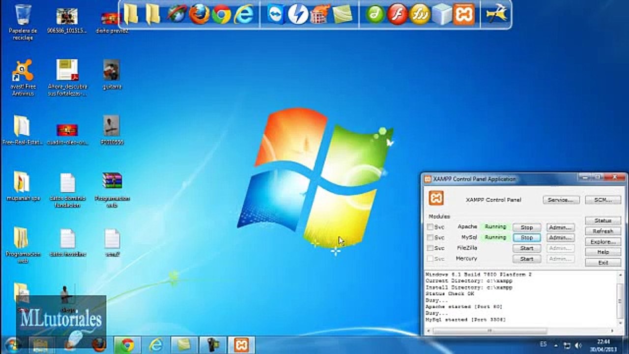 crear una base de datos con xampp