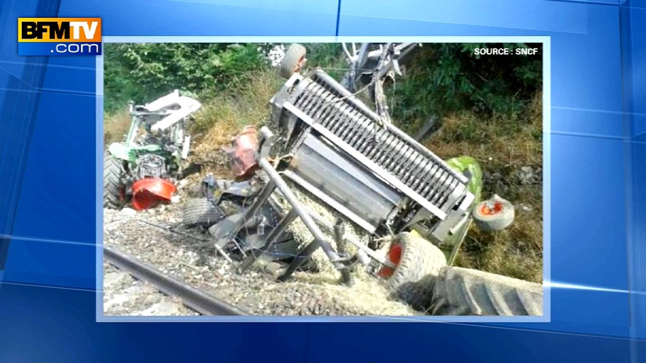 Deux blessés dans la collision entre un tracteur et un TGV en Bretagne