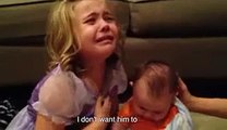 Cute baby Crying for her youngster Bro _ Whatsapp Videos _ Funny