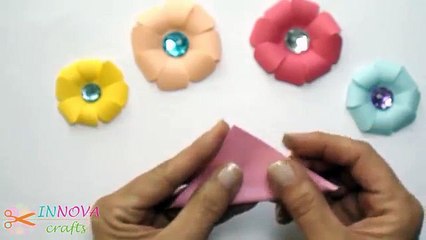 PAPER FLOWERS (very easy) - Innova Crafts