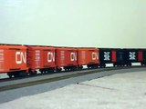 Rivarossi HO Big Boy carrying 110 vintage freight cars