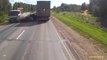 Double accident caused by bad driver overtaking a Truck!