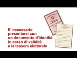 COME SI VOTA - Amministrative 2013