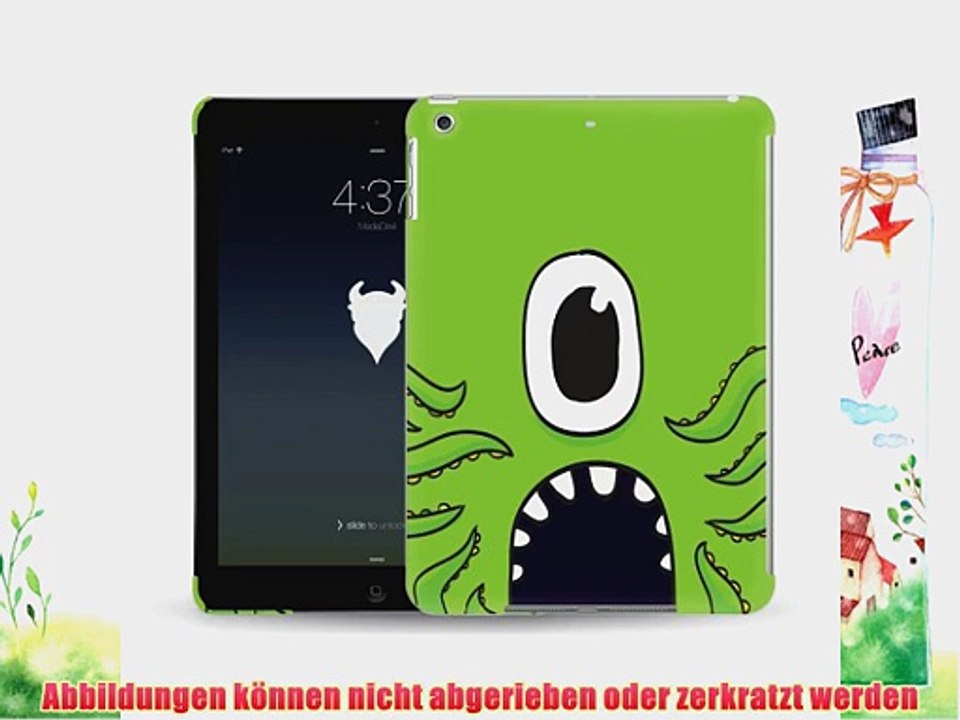 MediaDevil Grafikcase Apple iPad Air H?lle: Ultra Slim Edition - Green Monster (Gl?nzend)