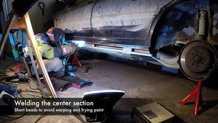 Peugeot 406 - Rocker panel rust repair