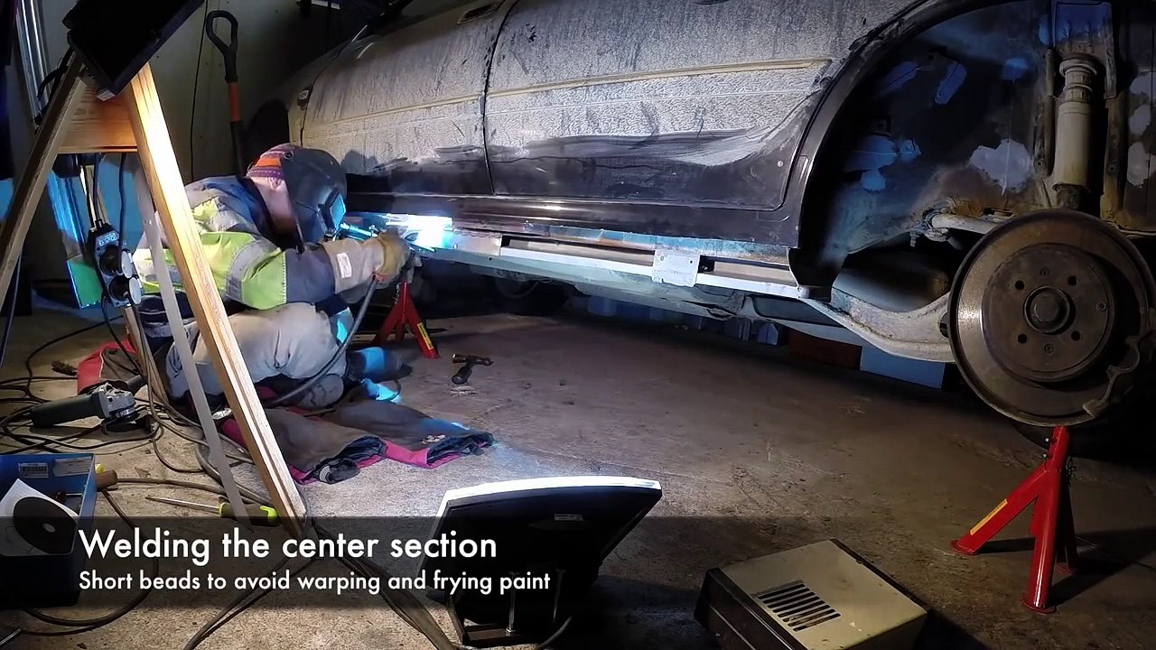 Peugeot 406 - Rocker panel rust repair
