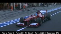 World Record - Fastest F1 Pit Stop by Ferrari (2013 Japanese GP)