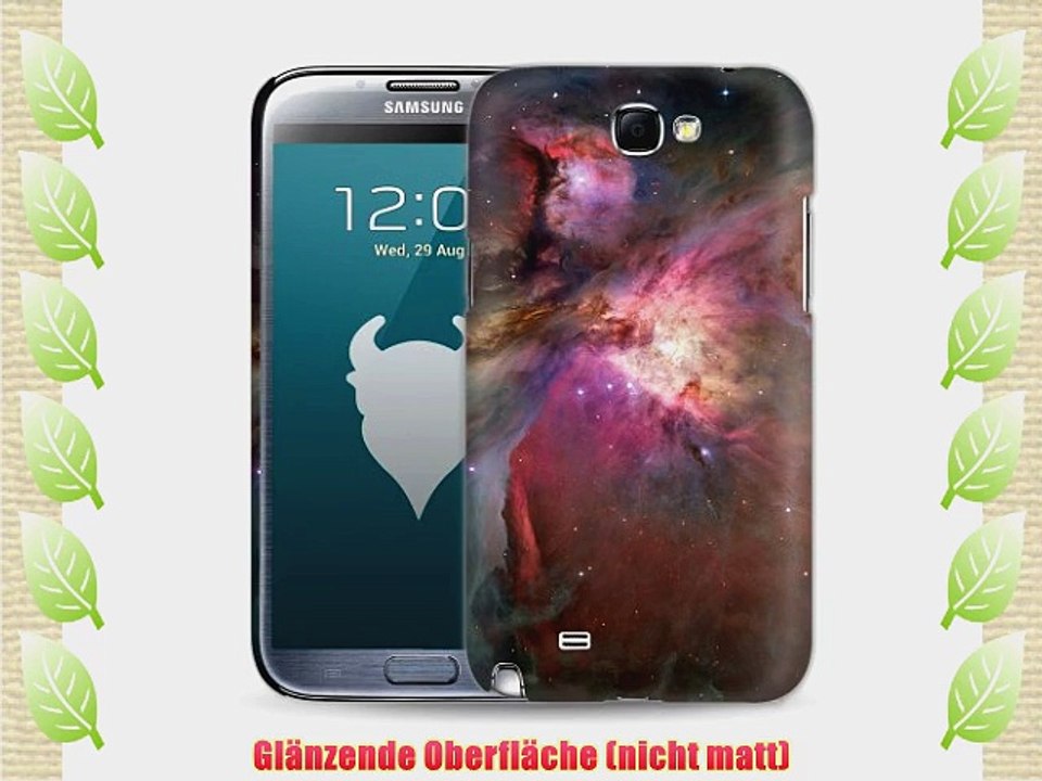 MediaDevil Grafikcase Samsung Galaxy Note 2 / II H?lle: Ultra Slim Edition - Orion Nebula (Gl?nzend)