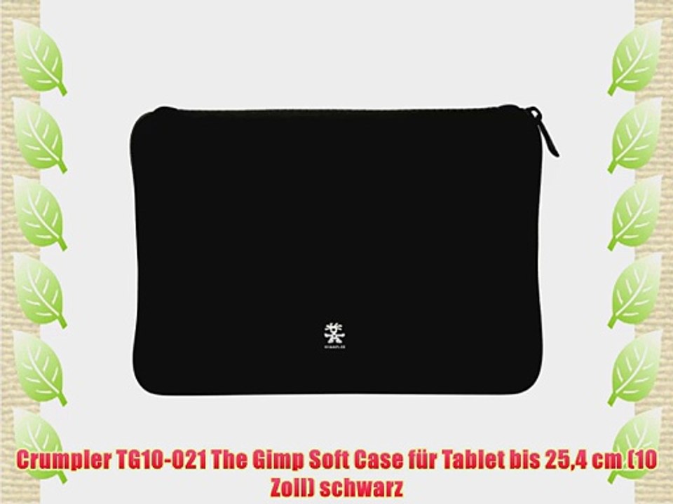 Crumpler TG10-021 The Gimp Soft Case f?r Tablet bis 254 cm (10 Zoll) schwarz