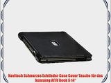 Navitech Schwarzes Echtleder Case Cover Tasche f?r das Samsung ATIV Book 5 14