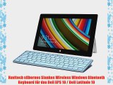 Navitech silbernes Slankes Wireless Windows Bluetooth Keyboard f?r das Dell?XPS 10 / Dell Latitude
