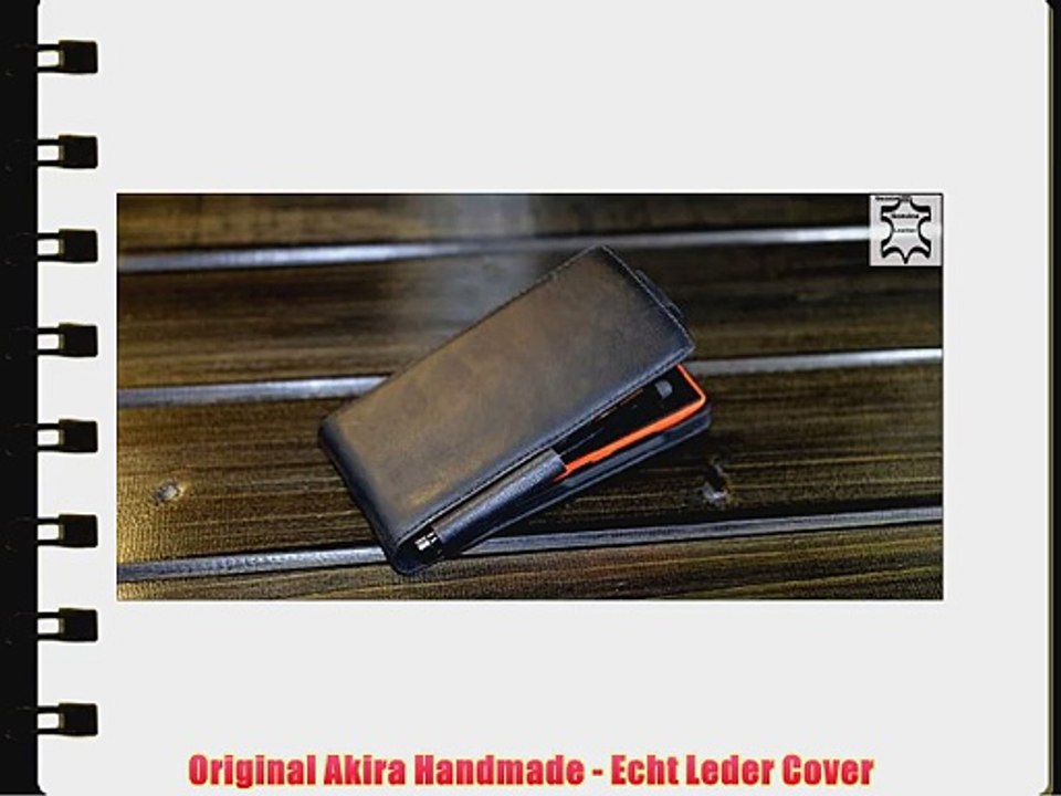 Original Akira Hand Made Echt Leder Nokia Lumia 520 525 Cover Handgemacht Case Schutzh?lle