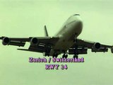 Boeing 747-400 crosswind landing