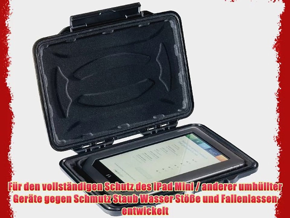 Pelican 1055CC HardBack Apple iPad Mini / Robuste H?lle f?r 7-8 Tablets (Bruchfestes staubgesch?tztes