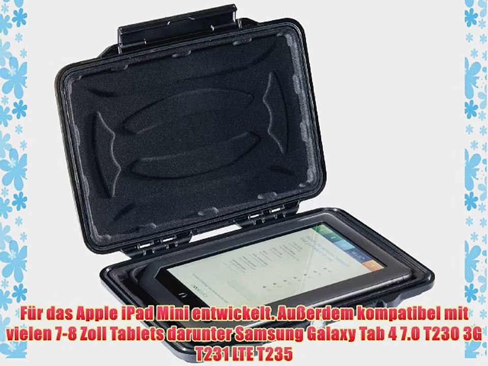 Pelican 1055CC HardBack Robuste H?lle f?r Samsung Galaxy Tab 4 7.0?T230 3G T231 LTE T235 (Bruchfestes