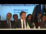 Milano - Renzi alla Conferenza internazionale dei Ministri della Cultura (31.07.15)
