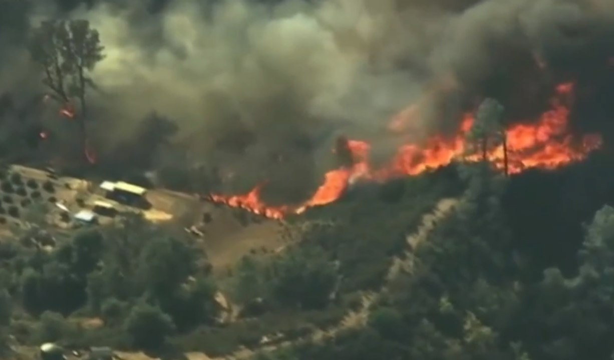 Les impressionnants incendies en Californie à travers les télés US, en 42 secondes