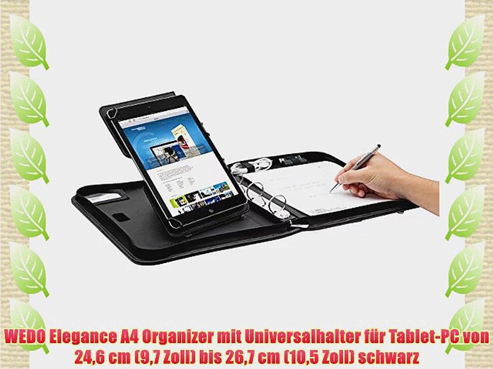 WEDO Elegance A4 Organizer mit Universalhalter f?r Tablet-PC von 246 cm (97 Zoll) bis 267 cm
