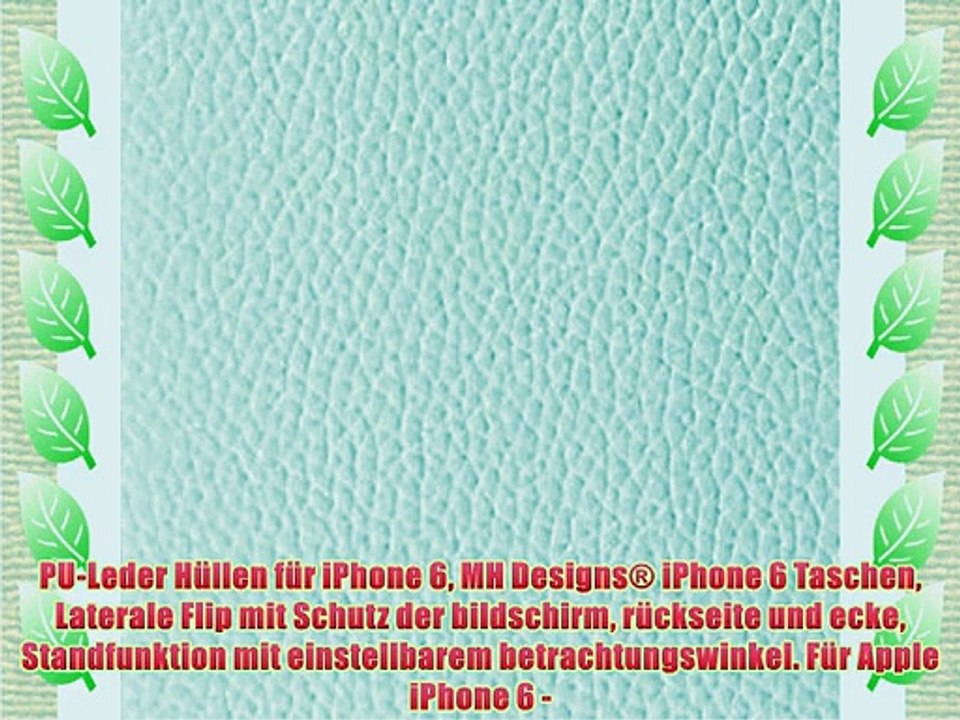 PU-Leder H?llen f?r iPhone 6 MH Designs? iPhone 6 Taschen Laterale Flip mit Schutz der bildschirm