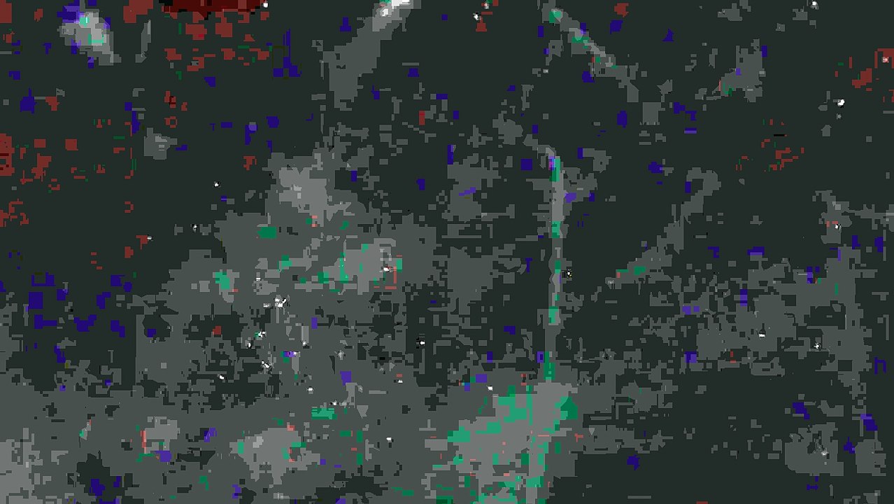 Slow Motion Paint Splatter with Red Paint Splattering a Black Background in HD Slow Mo Video View