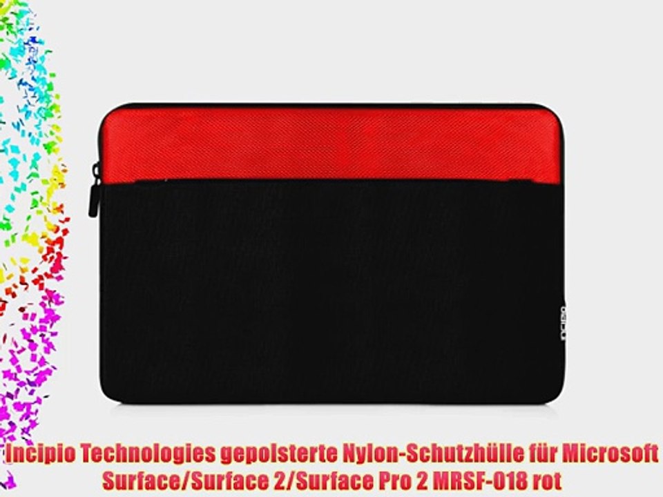 Incipio Technologies gepolsterte Nylon-Schutzh?lle f?r Microsoft Surface/Surface 2/Surface