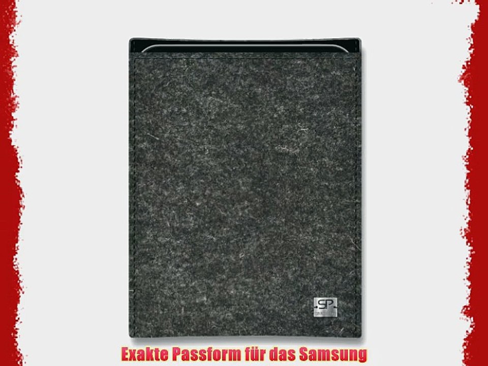 SIMON PIKE Case H?lle Bern V anthrazit f?r Samsung Galaxy Note 8.0 aus Filz
