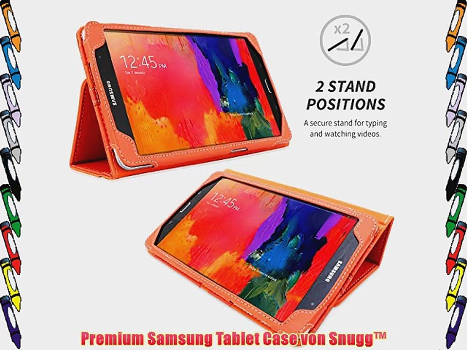 Snugg? Galaxy TabPRO 8.4 H?lle (Orange) - Smart Case mit lebenslanger Garantie