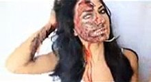 Zombie Half Face Halloween Makeup Tutorial