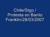 Chile / Santiago / Protesta en Barrio Franklin