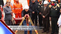 MINISTRO URRESTI COLOCÓ PRIMERA PIEDRA DE ESCUELA DE POLICÍA DE PUENTE PIEDRA