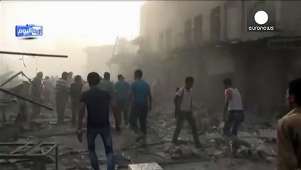 Сирия. Военный самолет рухнул на жилой квартал города Эриха