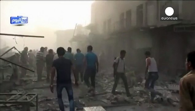 Сирия. Военный самолет рухнул на жилой квартал города Эриха