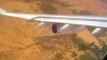 Landing in Niamey on Air France Airbus A340-300 coming from Paris final destination Ouagadougou