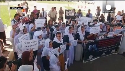 احتجاجات للايزيديين بحلول الذكرى الاولى لاحتلال سنجار