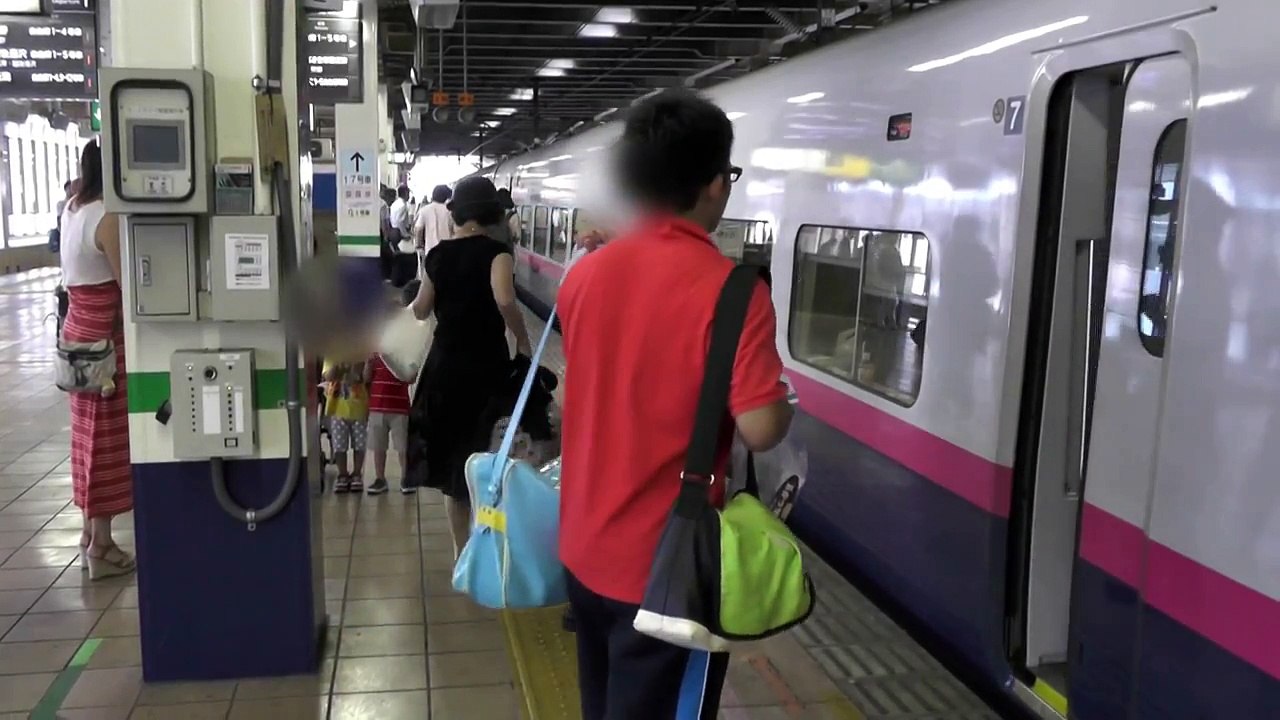 【FHD】東北・上越・北陸新幹線 大宮駅 乗降終了合図