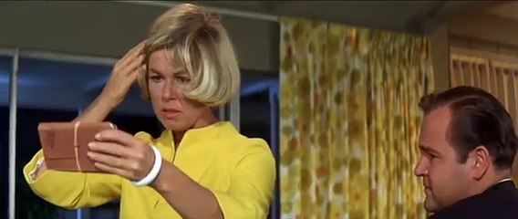 Dom DeLuise and Doris Day in "The Glass Bottom Boat"