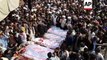 AP cover: Mass funeral for victims of attack on Shiite mosque