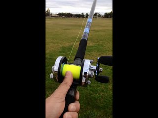 155 yd (141 m) cast with Akios 666 SCM Shuttle reel and Tommy Farmer 13 ft 3-6 oz rod
