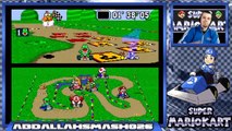 Super Mario Kart SNES: Mushroom Cup 100cc!  Race to Mario Kart 8 Marathon!