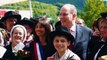 Visite du prince Albert II et Charlène de Monaco dans le Cantal