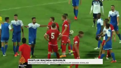 Bulgar taraftarlar İsrail takımını kovaladı