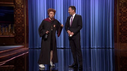 Simon Pegg en Ron Weasley bourré