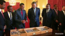 Obama meets Lucy, a 3.2 million-year-old human ancestor