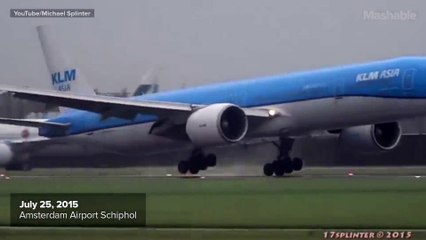 Terrifying video of a plane careening as it lands will make you queasy