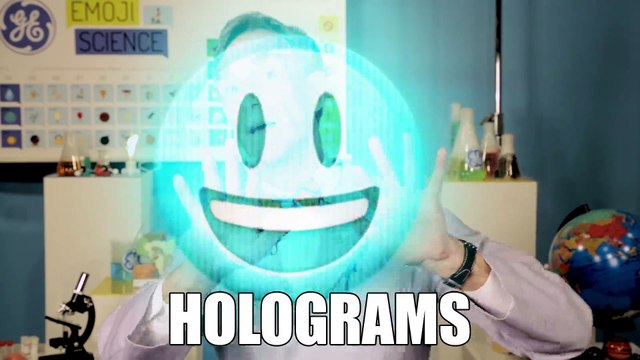 Bill Nye Explains Holograms with Emoji