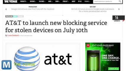 AT&T to Launch a New Reporting, Blocking Service for Stolen Devices
