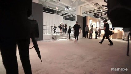A drone's eye view of New York's first fashion week for men