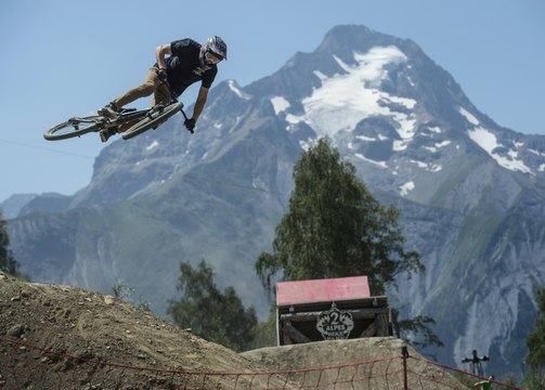 Slopestyle MTB in Breathtaking Slow Motion - Crankworx Les 2 Alps
